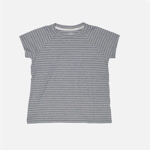 Athleta girl gray and white striped tee. Size S/7